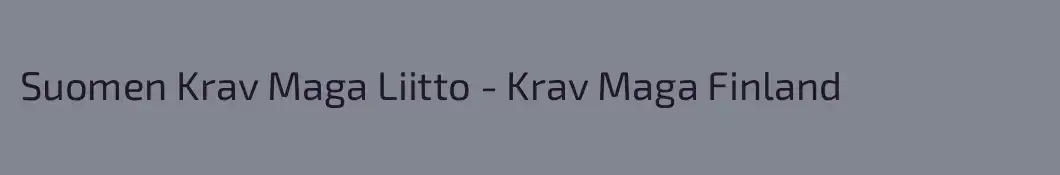 Suomen Krav Maga Liitto - Krav Maga Finland
